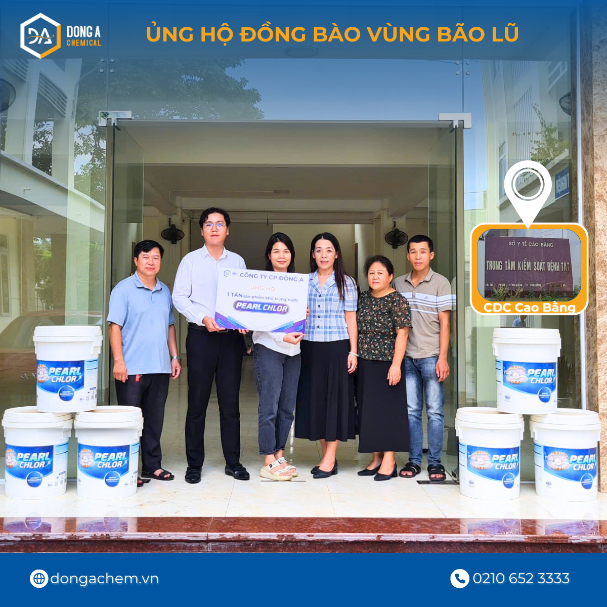 Đông Á ủng hộ tại CDC Cao Bằng